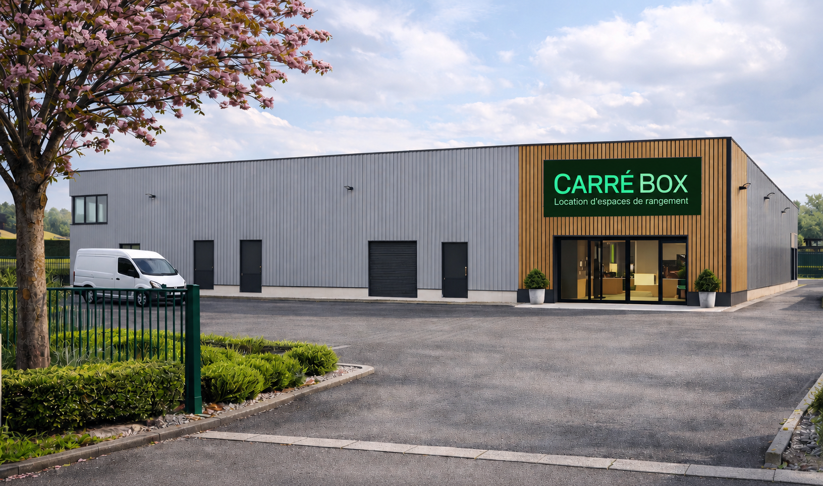 Centre de stockage Carrébox Carvin Enseigne
